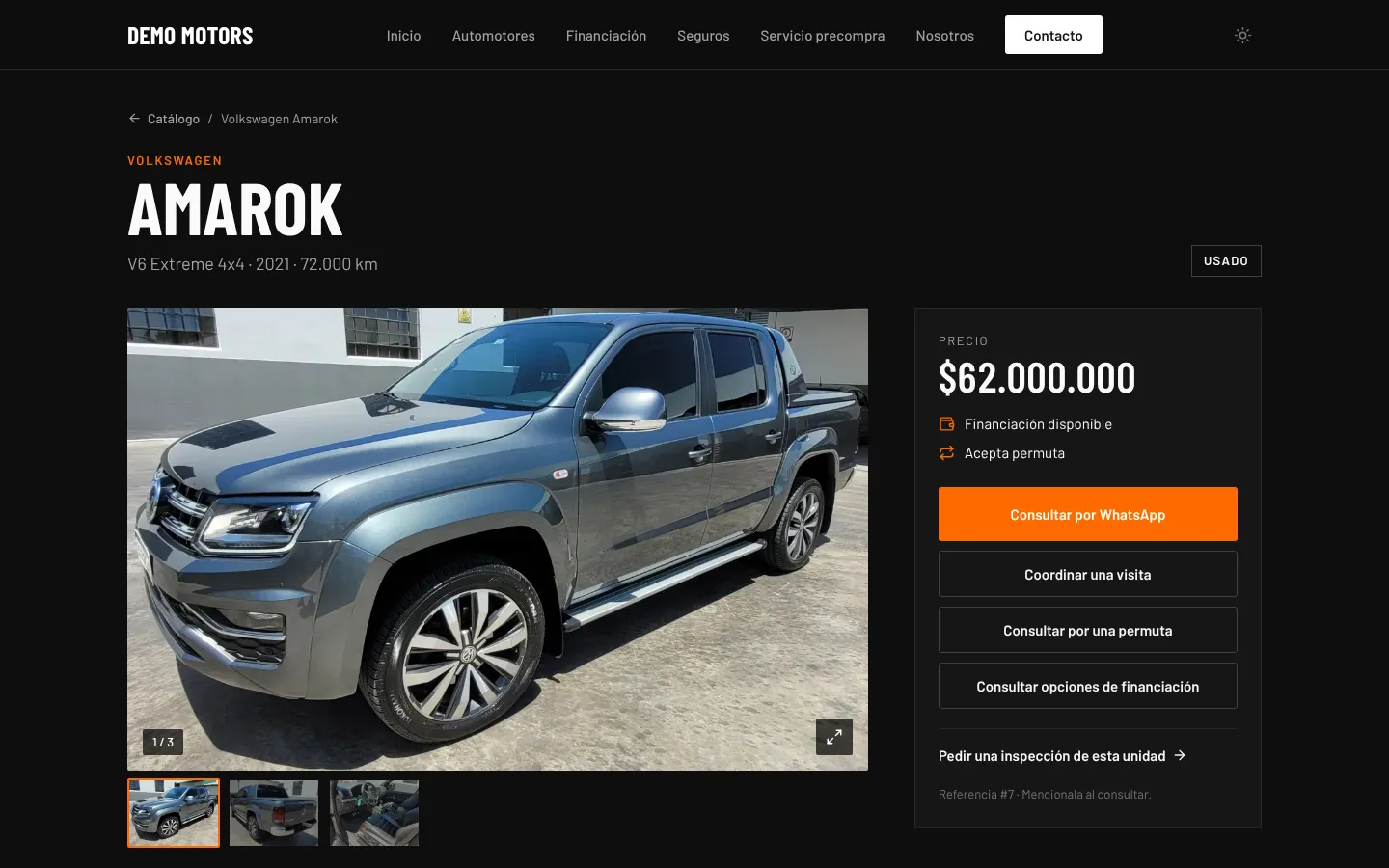 Ficha de un auto