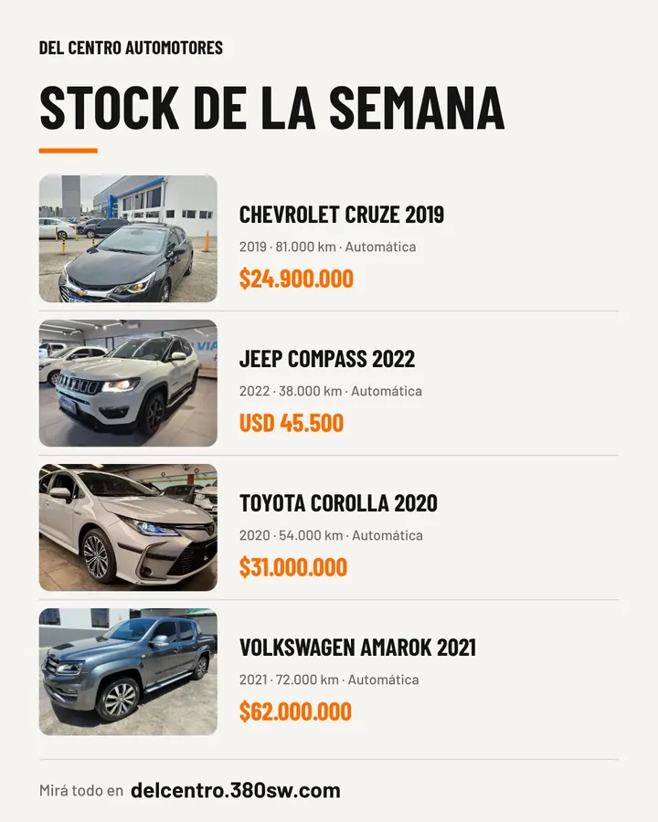 Publicación de Instagram hecha por el sistema